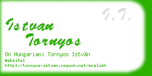 istvan tornyos business card
